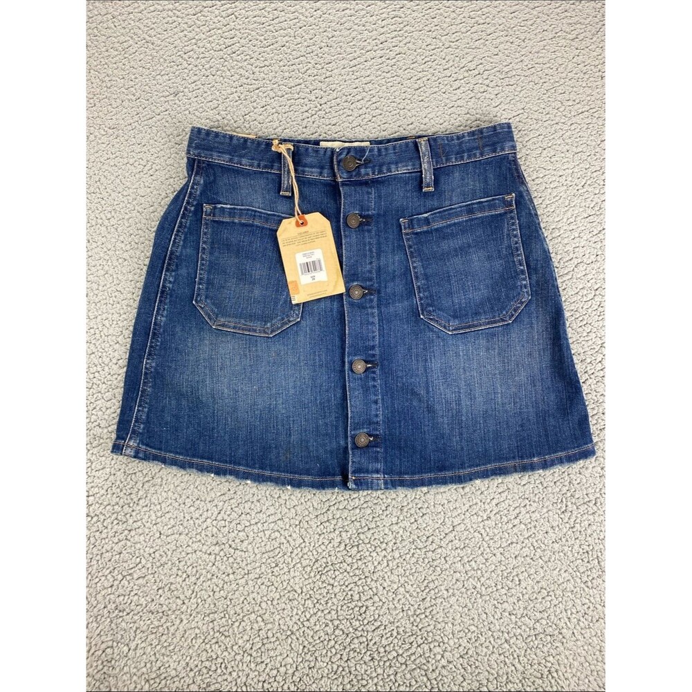 Ralph Lauren Denim & Supply Tilden Button Front Denim Mini Skirt NWT Size: 29